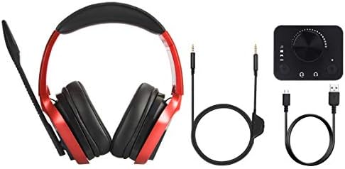Детска слушалки Basics за PC и конзоли (Xbox, PS4) с настолен миксера – Червен