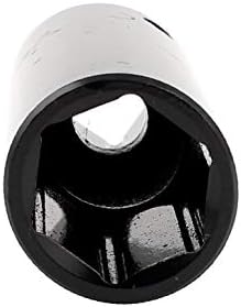 X-DREE 1/2 Drive Chrome vanadium Steel Metric 6 Point Hex Nut Deep Socket 21 mm(1/2' 'Accionamiento alloy-vanadio Acero