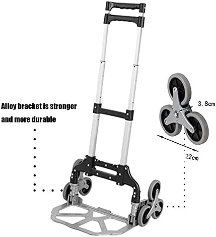 JFNV-Стълба за Изкачването количка,преносима сгъваема ръчна количка с регулираща се дръжка,идеални за дома, покупки,авто,