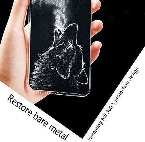 KJYF Калъф за телефон Oppo A95 (6.43), с [2 x Защитно фолио от закалено стъкло], прозрачен мек TPU ултра тънък калъф за