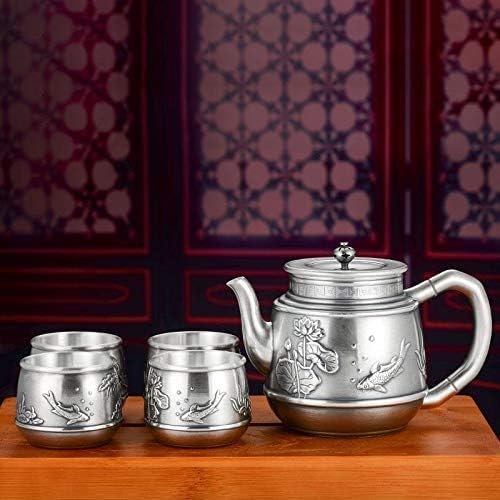Сребро Чайник Гърне Събиране на Домакински Чай Церемония за Топла вода, Посуда За напитки Чай Чайник Подарък S. Y. MMYS