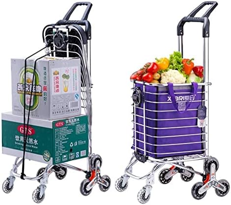 Сгъваема количка за MZXUN, Преносима количка за пазаруване, Количка за багаж, Многофункционална седалка с капак, Продуктова