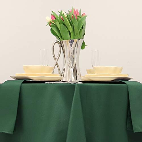 Kadut Square Tablecloth 70 x 70 Inch Хънтър Green Table Cloth for Square or Round Table | Тежкотоварни Моющаяся Покривка