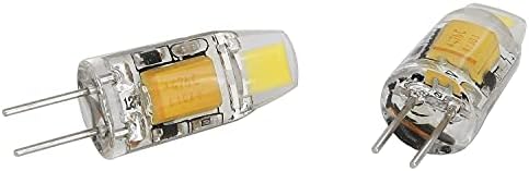 BLLNDX Без Трептене G4 LED Лампи 2 Бр. AC/DC 12 v 1.2 W 2700 До G4 Топло Бяло Bi-Pin База Прахоустойчив Капсули Крушки Заменят 12 10 W Халогенна Лампа
