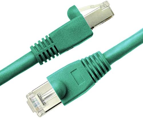 NTW Cat6 Екраниран Ethernet Кабел от 5 фута Сиви, Покрити с Конектор RJ45 LAN Интернет Проводник на Кабел Кабел за Модем,