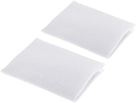 Colcolo 2-Пакети 14 Count Cross Stitch Fabric White Aida Cloth Бродерия Ред Плат за Бродиране на Шиене, 17 на 11 См