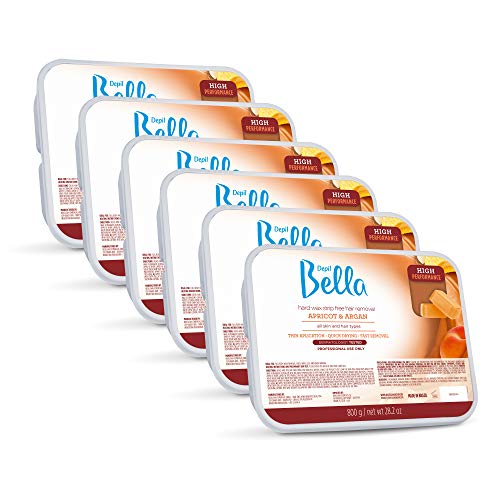 Depil Bella Hard Wax - Professional восък за епилация с кайсия и арганой– 28.2 oz Strip Free and High Performance Wax