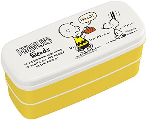 Oh SK Снупи Peanuts Lunch Box два етапа (с преграда) PW-28 (жълт)