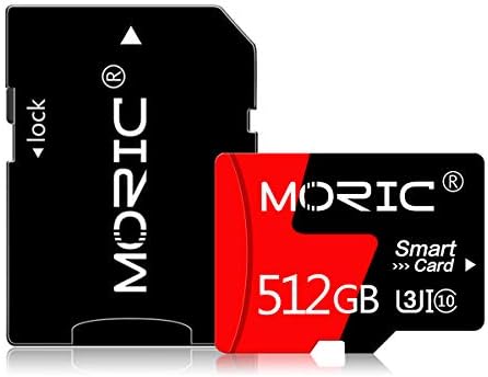 512GB microSDXC UHS-I U3 4K UHD Video High Speed Transfer Micro SD Card with Adapter for Dash Камери, Body Камери, Action