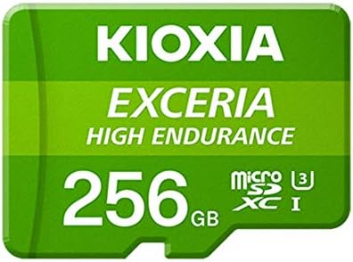 Kioxia 256GB microSD Exceria High Endurance Flash Memory Card U3 V30 C10 A1 Read 100MB/s Write 85MB/s LMHE1G256GG2