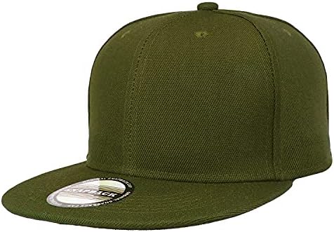 Класически Възстановяване На Предишното Положение Hat Cap Хип-Хоп Стил Плосък Бил Празен Плътен Цвят Регулируем Размер