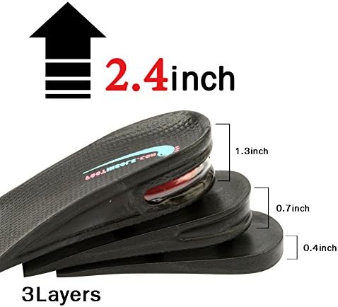 Air up Height Increase Shoe Heel Lift Inserts for Men and Women (3 слоя, 2.5 UP)