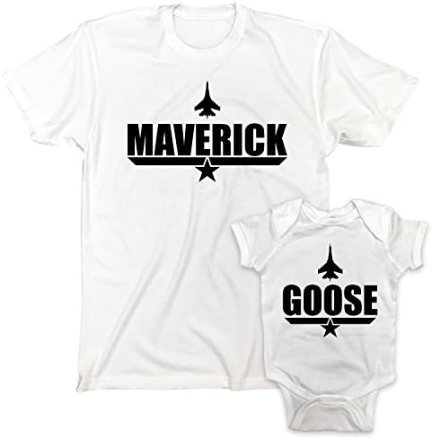 Маверик and Goose Топ Гън Father Son Combo Тениска и Гащеризон