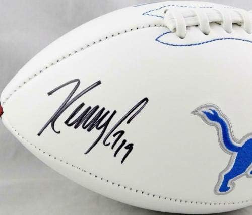 Kenny Golladay Autographed Detroit Lions Logo Football - JSA Auth W *Black - Футболни топки с автограф