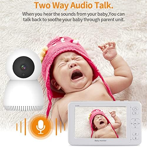 XIKEXIN Baby Monitor+Screen Display -1080P Home Security Camera for Pet/Baby/with Elder Motion Detection, Night Vision,