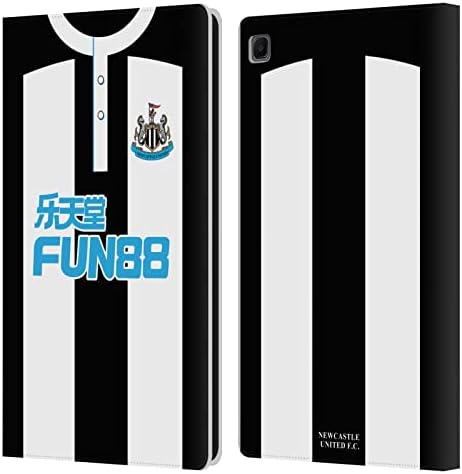Head Case Designs Официално Лицензиран Newcastle United FC NUFC Home Full Color 2021/22 Герб Kit Кожен Калъф-за Награда, Съвместим с Samsung Galaxy Tab S6 Lite