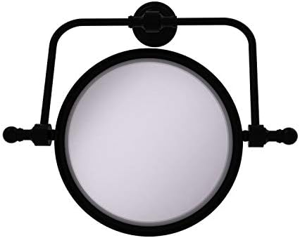 Allied Brass RWM-4/4X Retro Wave Collection Wall Mounted Swivel 8 Inch Diameter with 4X Magnification Make-Up Mirror,