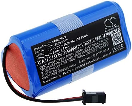 11.1 V ICR18650 3S1P Замяна батерия Li-ion Pack е Подходящ за Ecovacs CEN330, CR330, CR333 (2600 mah)