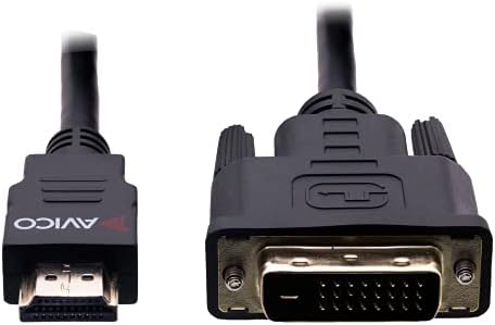 Видео адаптер - към DVI-HDMI или DVI към HDMI – Двупосочен – 2K 60hz – 1080P 120hz – 6 фута кабел – за монитори, телевизори,