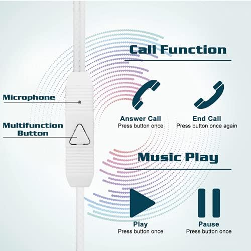 UrbanX R2 Жични слушалки в ушите с Микрофон за vivo X7 Plus с Кабел Без Entanglements, Неподатливостта Слушалки, Дълбок