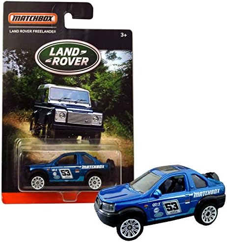 Matchbox Year Land Rover Series 1:64 Scale Die Cast Metal Car - Blue Color Luxury Compact Sport Utility Vehicle SUV-LAND ROVER FREELANDER DPT06