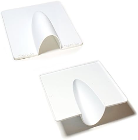 Qty 20 - White Brick Момче Plate - Кабел Wall Entry Tidy - Cover Satellite/C.