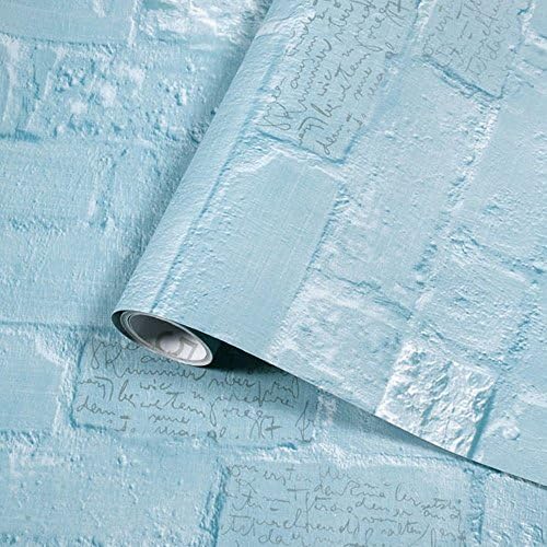 Yifely Blue Brick Преводачи Quote Peel & Stick Срок liner четки Decorative Rent House Dorm Shop Грозната Wall 17.7 Inch