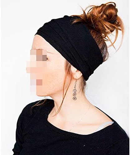ASZX Stretch Yoga Hairband Fold Wide Sports Hair Band Нехлъзгащи Еластични Headband Turban Running Accessories 113 (Цвят