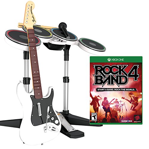 Комплект софтуер Rock Band 4 Band-in-a-Box за Xbox One - Бял