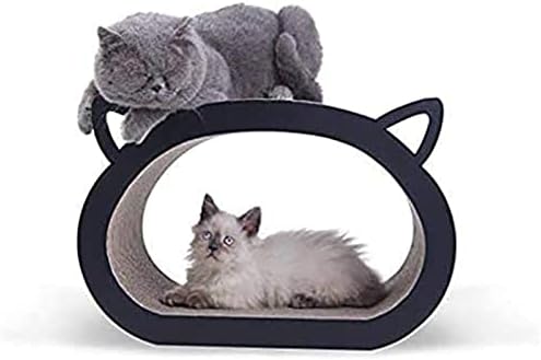 ELXSZJ XTZJ Cat Scratcher Lounge Cardboard Cat Scratching House Кресло for Indoor Cat Нагъната с Разтегателен диван Картонени