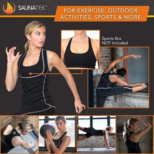 SaunaTek Women ' s Sauna Suit Hourglass Tank Top за физически упражнения и топлинна енергия и на тренировки, Неопрен