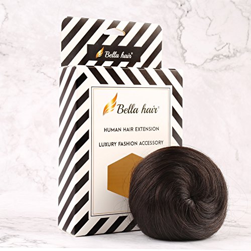 Bella Hair Human Hair Bun Extension Donut Chignon Hairpieces for Both Women and Men Instant Up-Do Лъжливи Bun Scrunchies