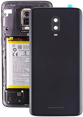 Youanshanghang Цифров мобилен телефон Замени стария батерия Задната капачка от обектива на камерата, за да OnePlus 6T(черен