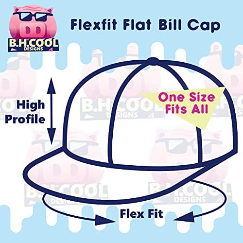Аз бих предпочел да бъде в Ханой - Flexfit 6210 Structured Плосък Bill Fitted Шапка