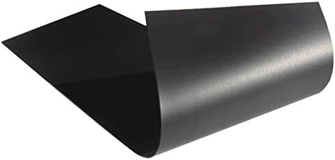 CarryaBigSticker Тънък и гъвкав магнитен материал, Лист 4 x 12 (0,030 инча) Дебелина) черен цвят за магнетизирането етикети,