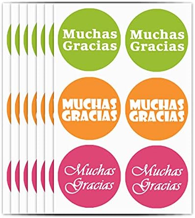 Испанският Етикет Етикети Thank You Stickers за Сватбени партита Bridal Shower Party,на 1,5-инчов Етикети,300 бр в Опаковка