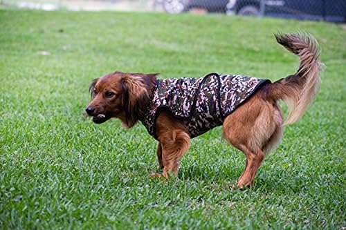 LUCOLOVE Dog Cooling Vest, Лека 2-слойная камуфляжная армията яке с принтом за всички-малки и много по-големи кучета.
