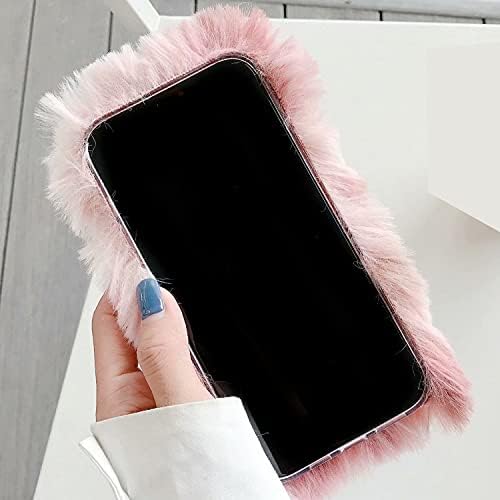 RealmeX7ProUltra Extreme Art Case, Ръчно изработени Пухкави Въси Ангел Цвете Цвят Кожа Зимата е Топла Мека Корица, TAITOU Красив Страхотен Калъф за телефон Realme Pink