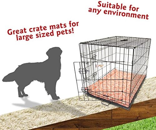 42 Charlie Salmon Orange Crate Dog Bed Mat by Majestic Pet Products