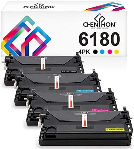 CHENPHON Съвместим Тонер касета Заместител на Xerox 6180 113R00726 113R00723 113R00724 113R00725 Тонер касета за Xerox