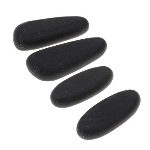 F Fityle 4бр Premium Fitness Basalt Black Hot Stones Rock for Spa Relaxation Massage