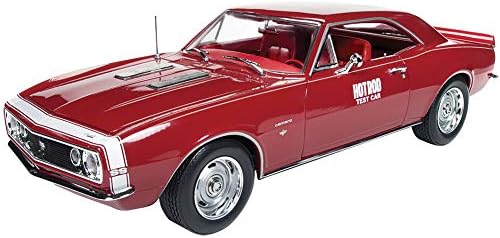 1967 Chevrolet Camaro SS Hot Rod Test Car with Red White Nose Stripe Hot Rod Списание Limited Edition to 1,002 Бройки в Световен мащаб 1/18 Diecast Model Car by Autoworld AMM1163