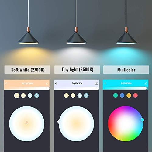 Smart Light Bulbs E12 Base - Aoycocr LED Light Bulb RGBWW Color Changing WiFi Bluetooth Светлини Compatible with Алекса Google Home Tunable White Candelabra Bulbs 400 Lumen 45w Equivalent 3 Pack