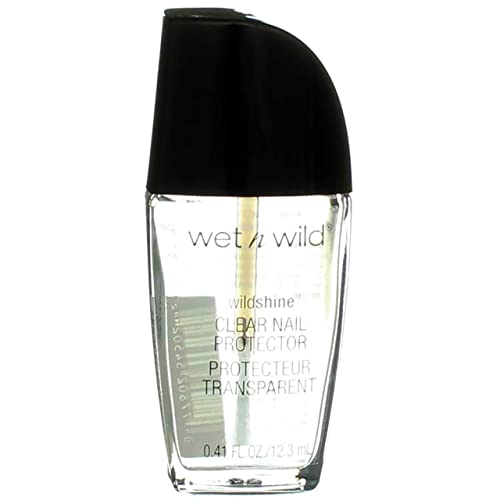 Wet n Wild Wild Shine Нокти, Прозрачен 0,43 течни унции (12,7 мл) (опаковка от 4 броя)