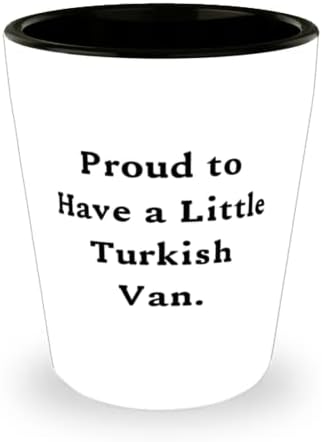Гордея се, че имам малък турски фургончик. Турски Ван Cat Shot Glass, Сладки Турски Подаръци Van Котка, Керамична Чаша