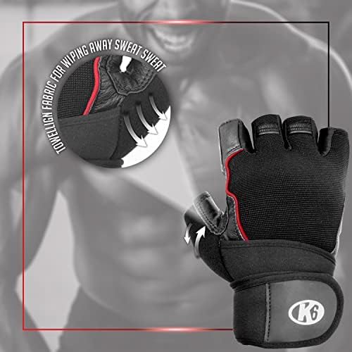 K6 Фитнес спортни ръкавици за мъже и жени | Нов модел 2021 подемни ръкавици | Ръкавици за вдигане на тежести за Мъже с