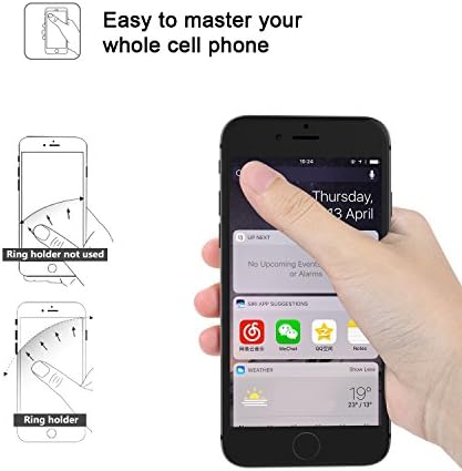 ICHECKEY 2 бр. Смартфон Пръстен на Притежателя Огледало Серия Стилен 360° Регулируем Пръстен Щанд Сцепление за Монтиране на Поставка за iPhone 13 13 pro max 12 11 X/8/7/7 Plus, Galaxy S8 и поч?
