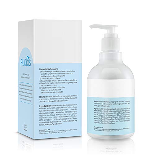 Rudios re-vital aqua marine Shampoo, грижа за суха кожа на главата, хидратация, без силиций и сулфати, слаба киселинност,