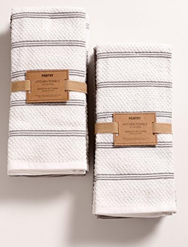 KAF Home Pantry Пиемонт кухненски Хавлиени кърпи | Комплект от 8, 16 x 26 инча, Поглъщащ хавлиени Кърпи за съдове, Кърпи за ръце, Чай кърпи | е Идеално за кухненски разливи, готв?