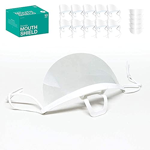 SanwaTech 609 - [10 опаковане. + 5 сменяеми лещи] - Противотуманная Прозрачна Санитарна открита защита на лицето-за да